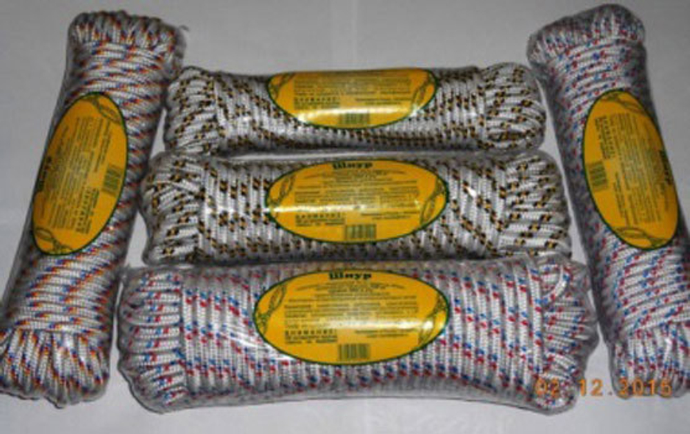 Веревка якорная (6ммx30м, р.н. 400кг),SM-011