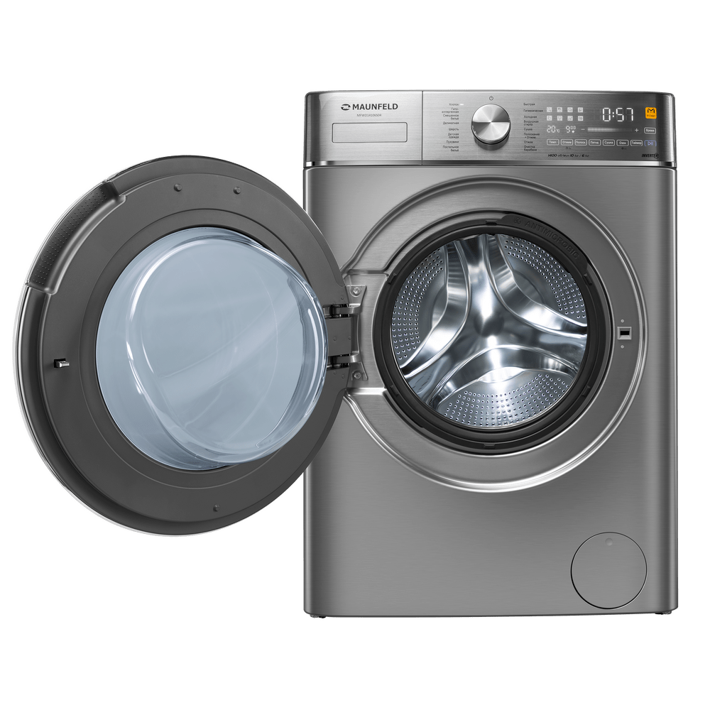 Стиральная машина c сушкой и инвертором  MAUNFELD MFWD14106S04 10 кг./6 кг. сушки