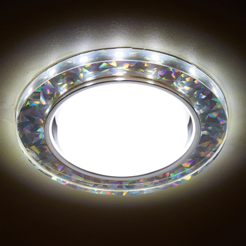 Встраиваемый точечный светильник со светодиодной лентой G250 W/CH/WH белый/серебро GX53+3W(LED WHITE)