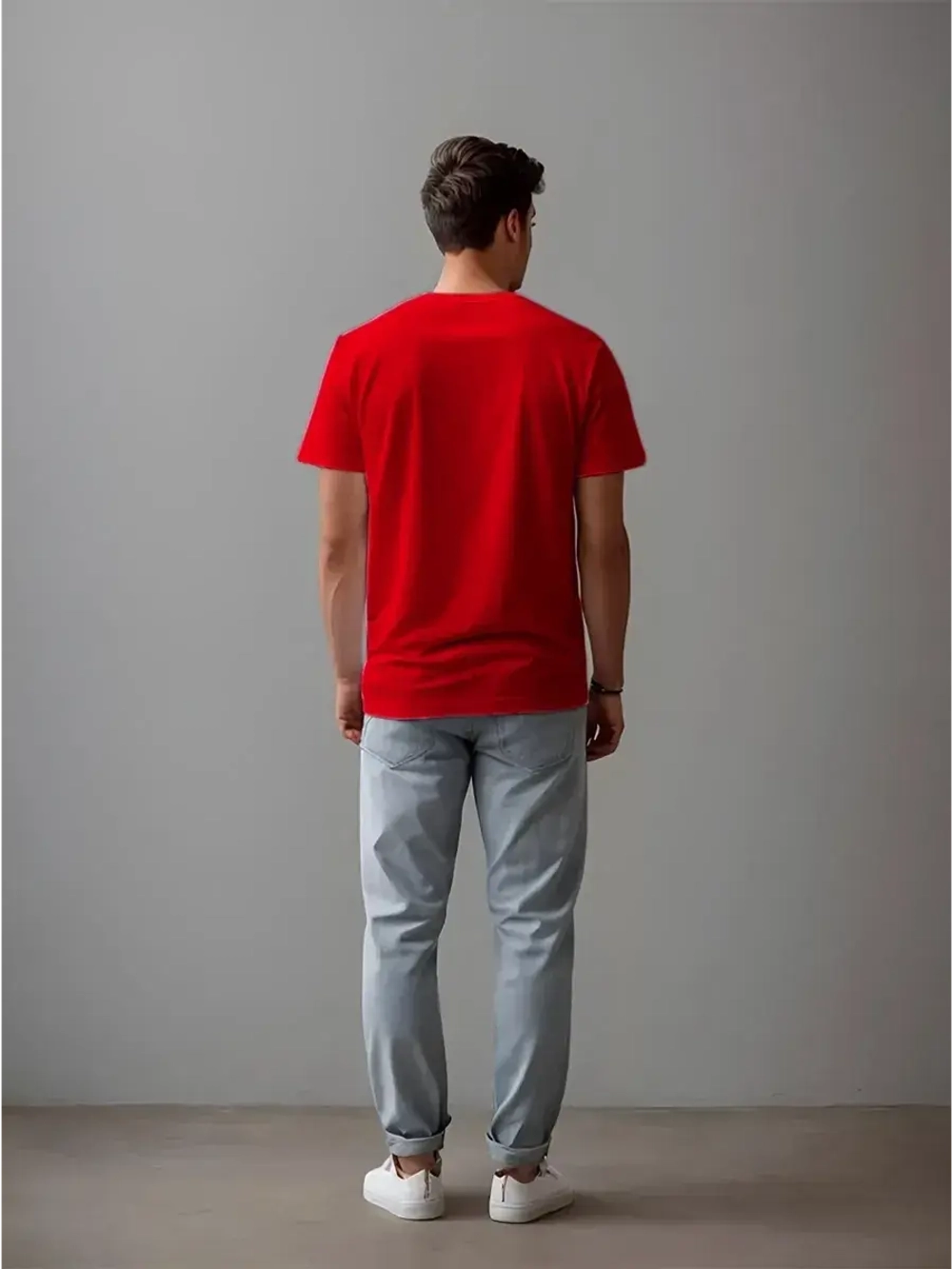 Футболка однотонная базовая хлопок унисекс Баракаттекс