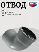 ПВХ Отвод  Ф110х90*  (40/10шт)