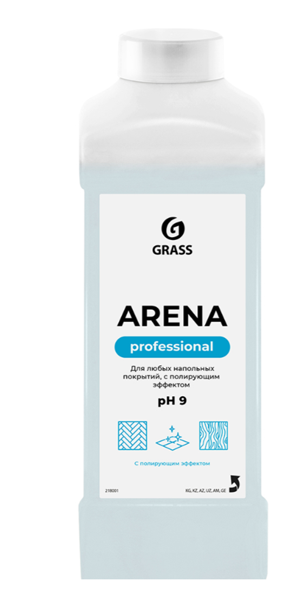 Средство для мытья полов Grass Arena, с полирующим эффектом, 1 л