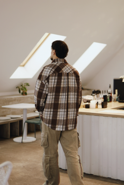 Рубашка "Фланель" коричневая