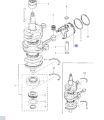 Поршень STD Tohatsu 25/30лс (оригинальный арт. 346-00001-1)