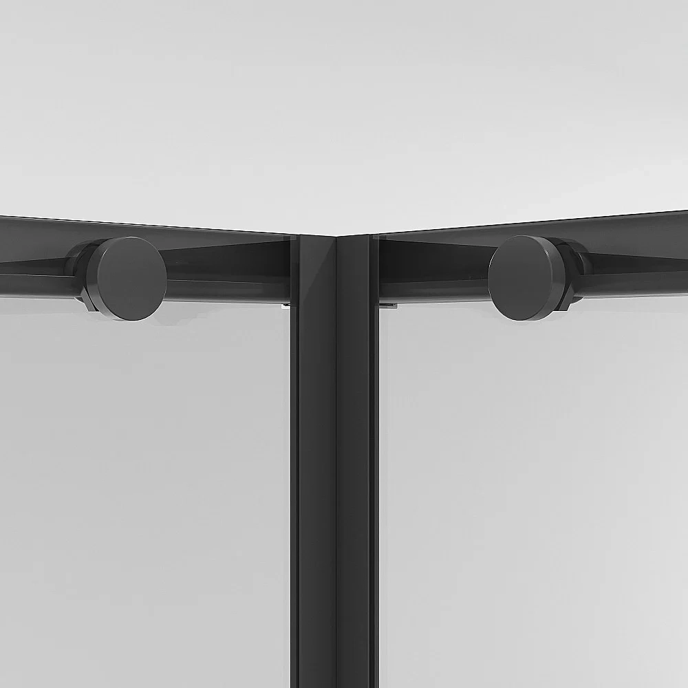 Душевой уголок Niagara Nova NG-6822-34BLACK 80х80 стекло прозрачное/профиль черный матовый