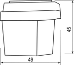 Датчик освещенности-фотоэлемент 6А белый, SEN25