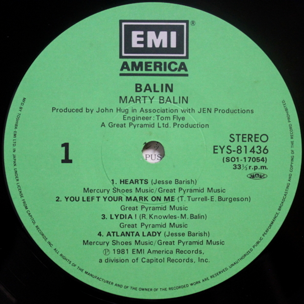 Marty Balin / Balin (LP)