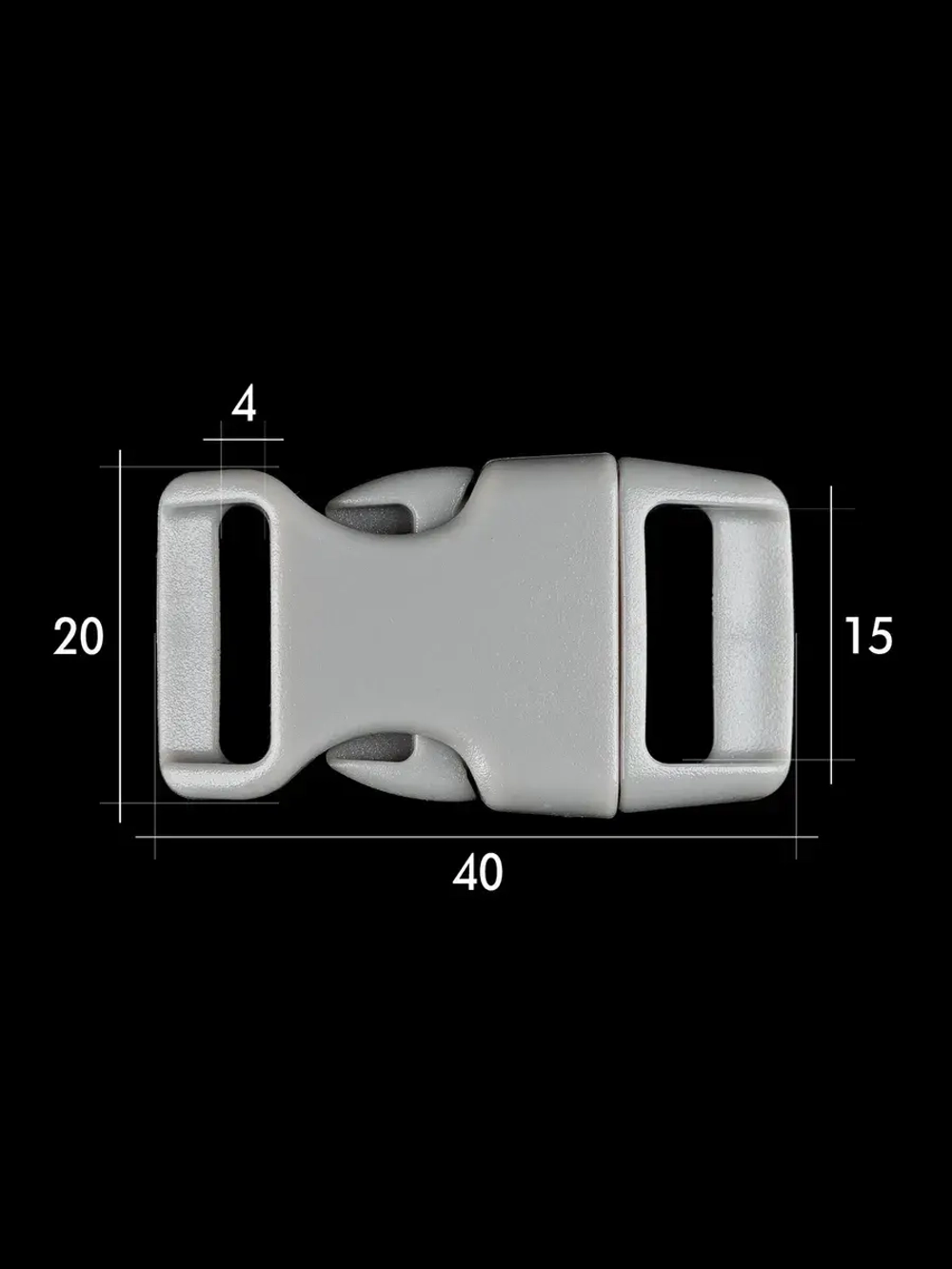 Фастекс пластиковый 15 мм - 10 штук