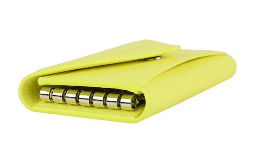 Balenciaga Leather Key Pouch Women"s Yellow