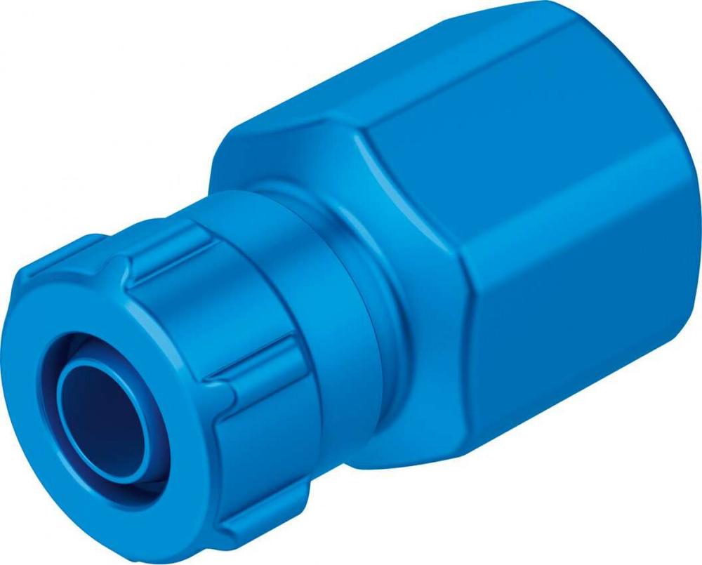 Штуцер ниппельный с накидной гайкой Festo ACK-1/4-PK-4 (комплект 10 шт)