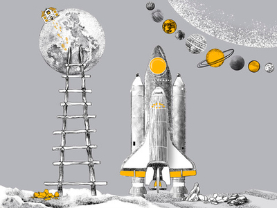 Дизайнерские обои Wall Street Cosmos