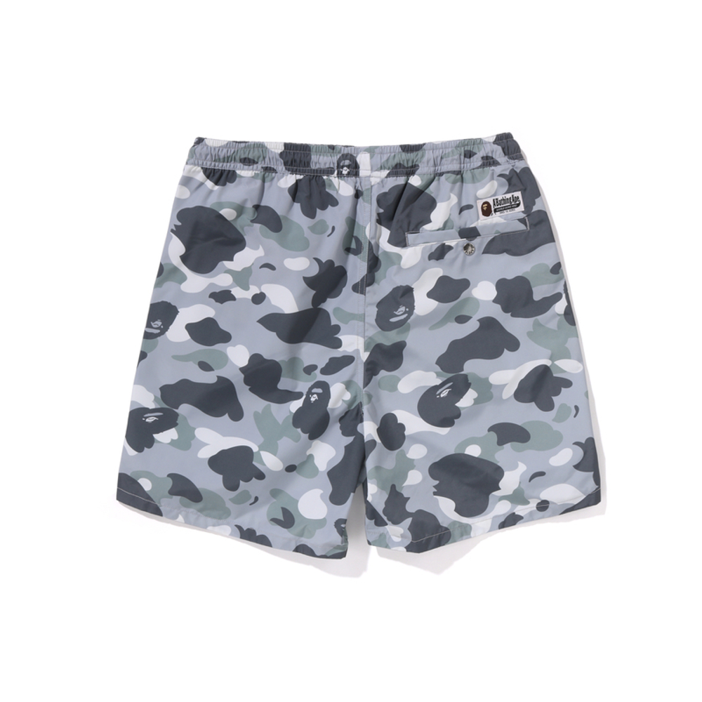 A Bathing Ape City Camo Ape Head One Point Beach Шорты серый