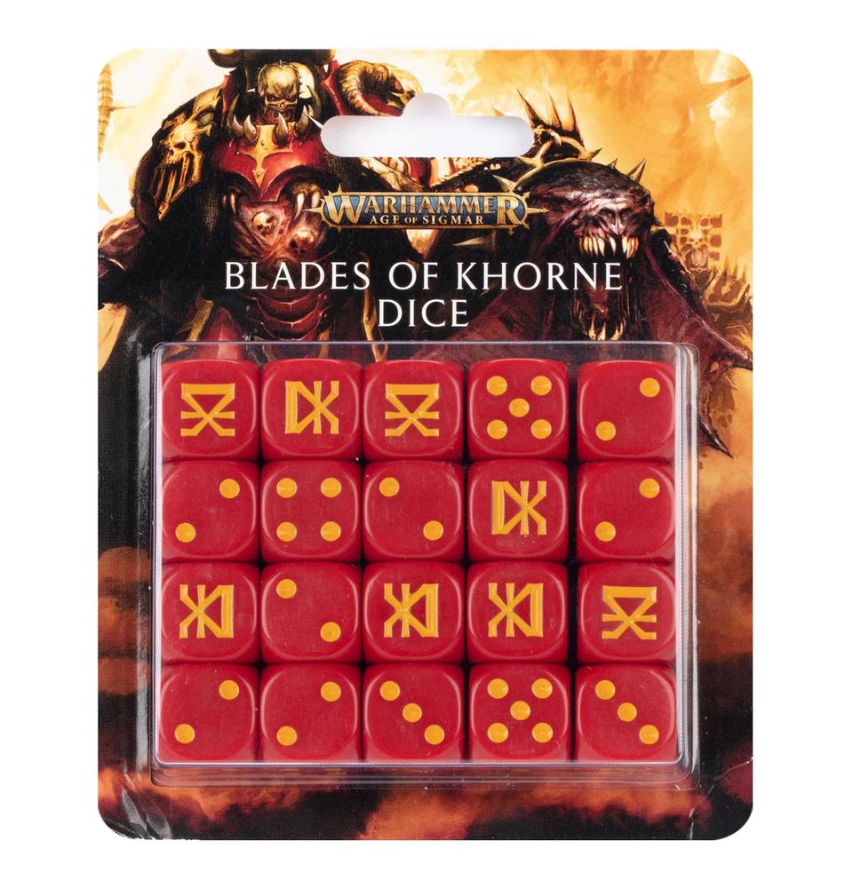 Набор кубиков Warhammer Age of Sigmar - Blades of Khorne Dice