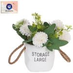 Цветочная композиция «Мечта» 10*20см Хризантемы белые