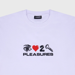 Футболка Pleasures Screw Heavyweight White