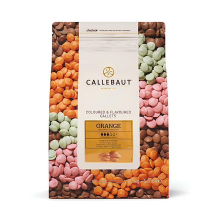 Смесь белого шоколада и глазури Orange Callets - 2.5 кг