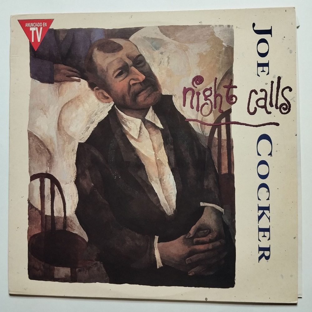 Винтажная виниловая пластинка LP Joe Cocker Night Calls (Spain 1991)