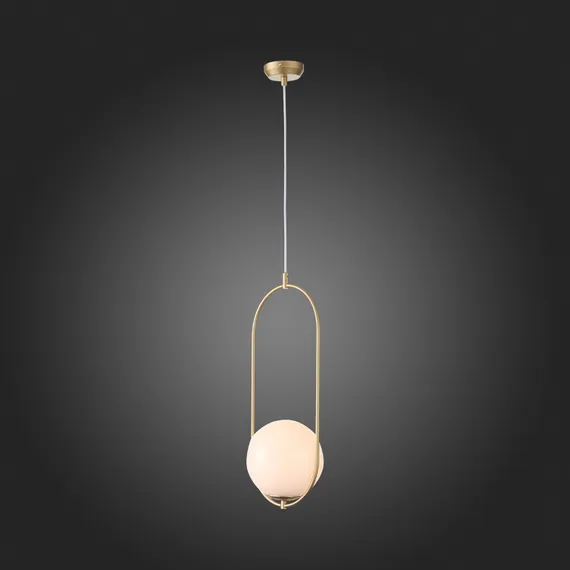 SL1118.203.01 Светильник подвесной ST-Luce Золотистый/Белый E27 1*40W PENOLO