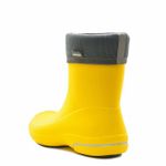 Женские сапоги Nordman Kleo из ЭВА с флисовым утеплителем желтые с серым