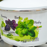 Кастрюля 4л "Базилик" с металлическим ободком