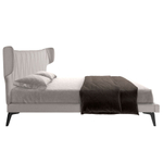 Кровать Angel Cerda 7160/GC1801 из светло-серой ткани 180x200