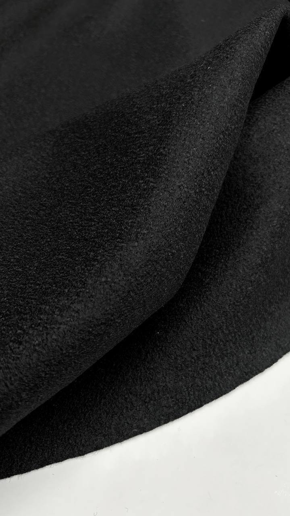 Трикотаж шерстяной черный