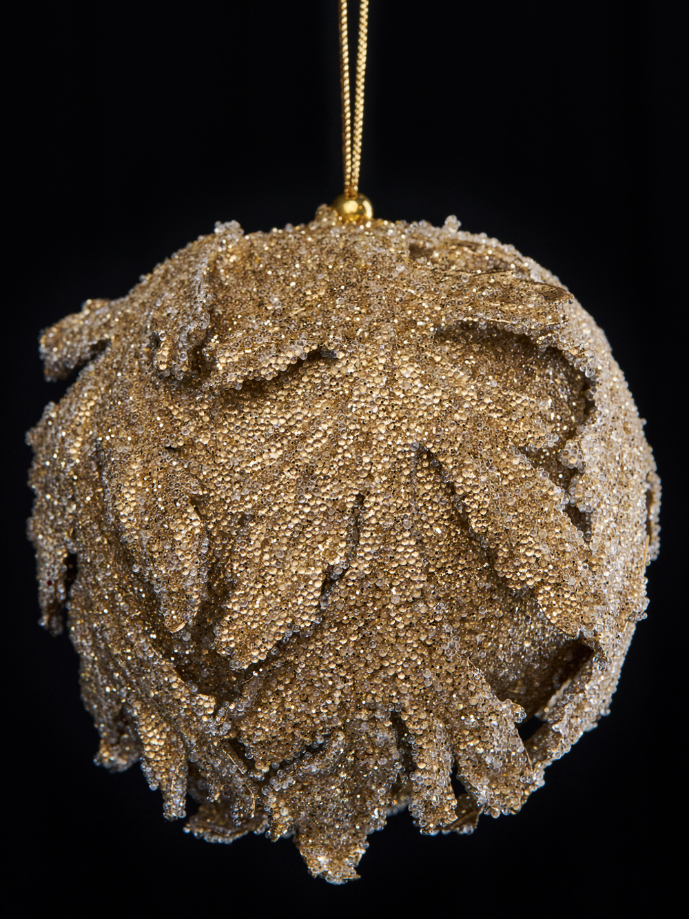 Шар 13см ChristmasDeLuxe золото