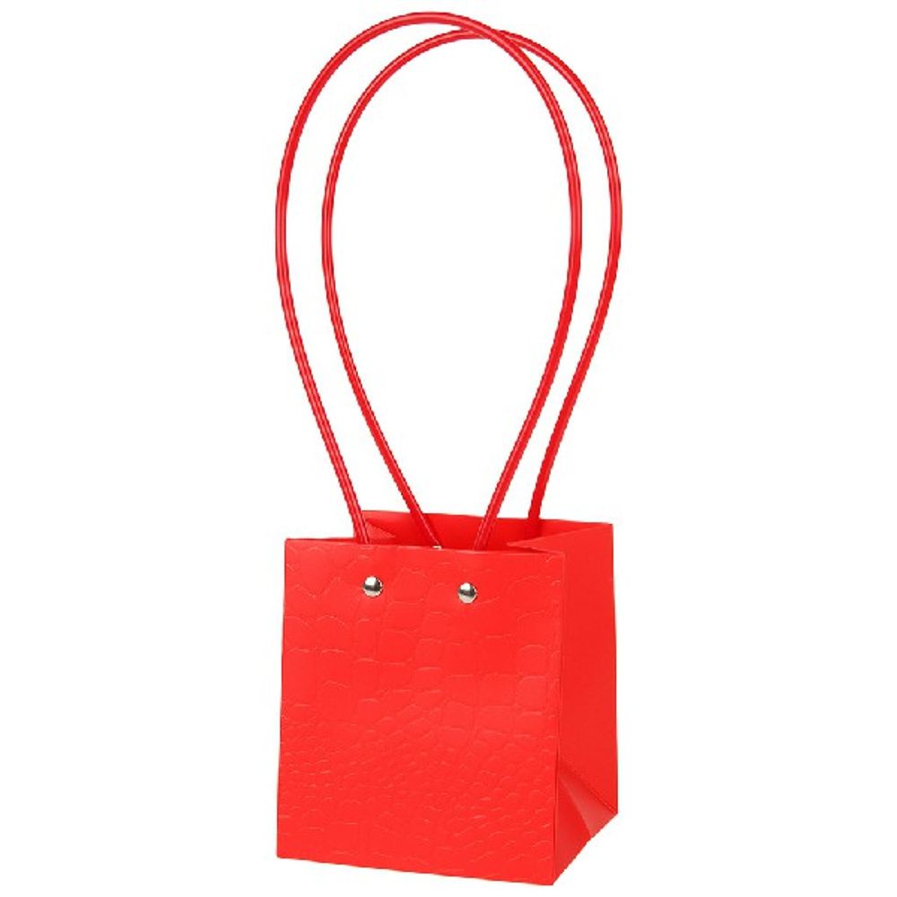 Сумка подарочная "Wild" 11,5x10,5xH13 с ламинацией (Красный)