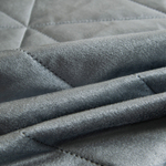 Велюровое покрывало в клетку с наволочками OVL039