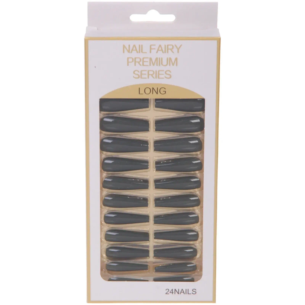 Ногти накладные на клеевых пластинах 24шт «ТЫПРЕКРАСНА!», цвет чернильные ночи, длина 3см