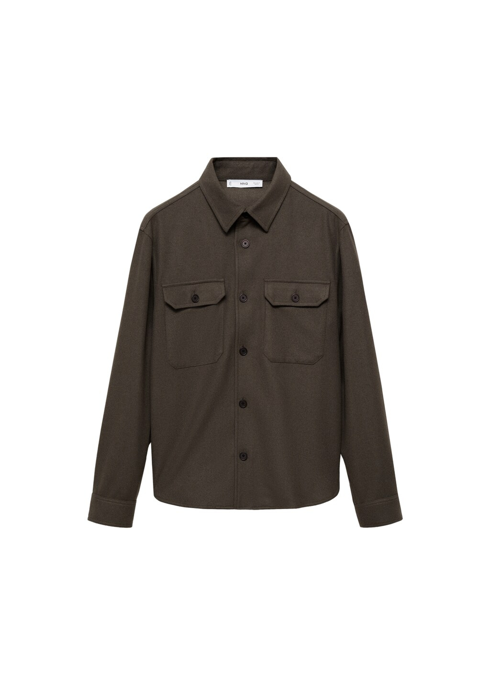 Верхняя рубашка из фланели из смесовой шерсти