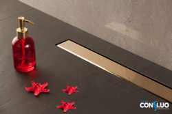 Душевой лоток Pestan Confluo Frameless Line 750 Gold