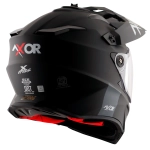 Шлем AXOR X-CROSS DUAL VISOR-E SC, с визором, цвет матовый черный (XL)