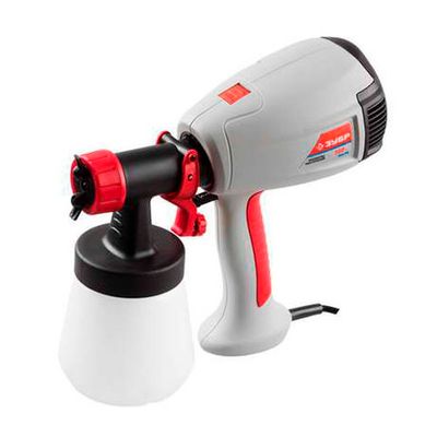 Краскопульт Электрический Краскоперенос 280 мл/мин, вязкость краски 40 DIN, HVLP 0,8 л 300 Вт Зубр