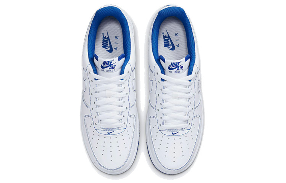 Nike Air Force 1 "07 "Contrast Stitch White Game Royal"