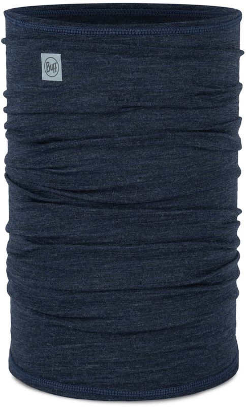 Шерстяной шарф-труба Buff Merino Lightweight Solid Night Blue Bike Collection Фото 1