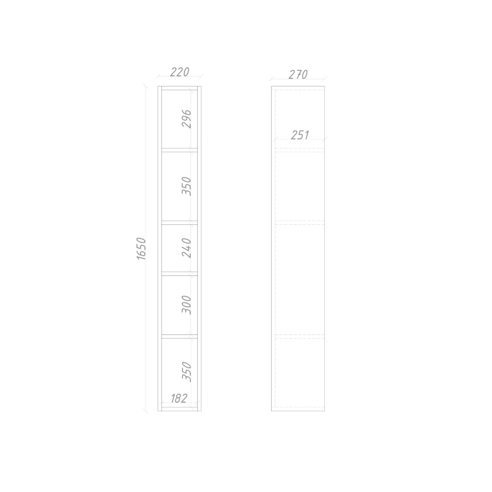 Стеллаж подвесной ML303