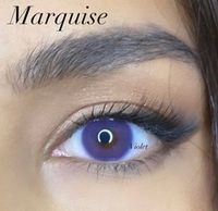 Лавандово - фиолетовые цветные линзы Marquise Violet / Фиолетовые линзы для темных и светлых глаз / Для ежедневного ношения и для сьемок / 12 месяцев