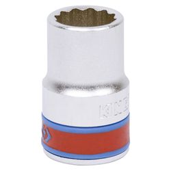 KING TONY (433019S) Головка торцевая стандартная двенадцатигранная 1/2", дюймовая 19/32"