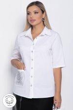 Рубашка Снежная роза (белая) Б10960 LT Collection
