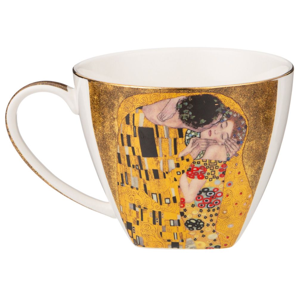 ЧАЙНЫЙ СЕРВИЗ LEFARD "ПОЦЕЛУЙ" (Г. КЛИМТ) НА 6 ПЕР. 14 ПР. 1300/300/250 МЛ ЗОЛОТОЙ (КОР=2НАБ.)