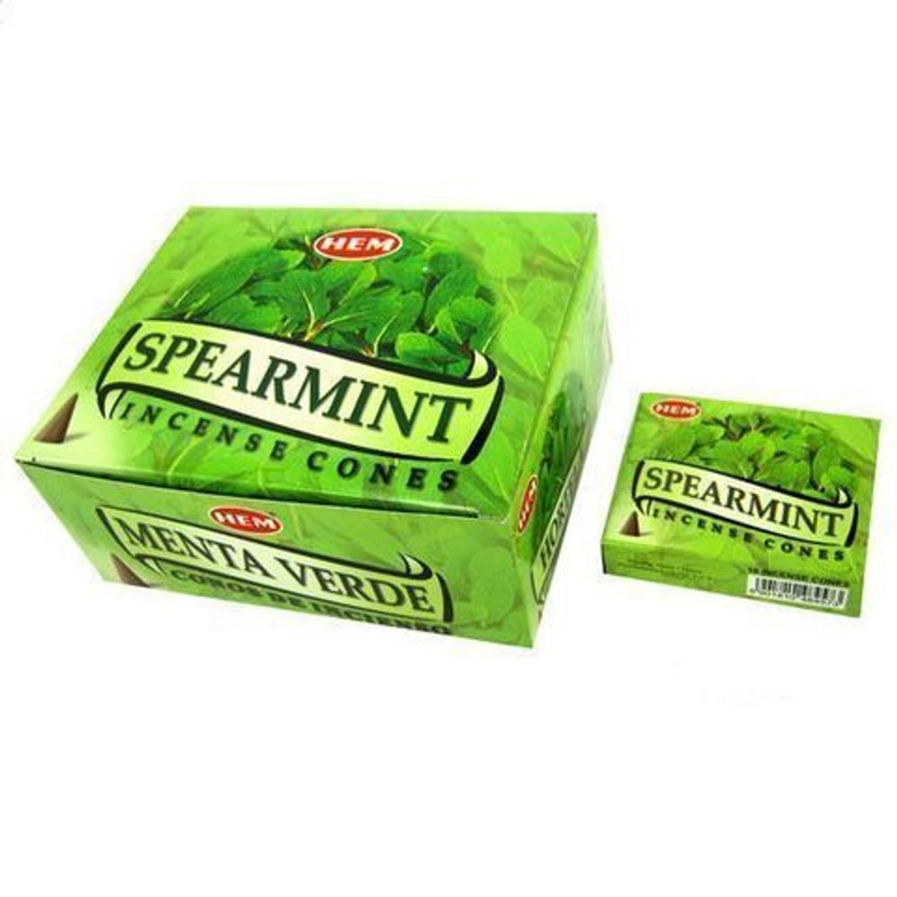 HEM Spearmint Благовоние-конус Мята, 10 шт