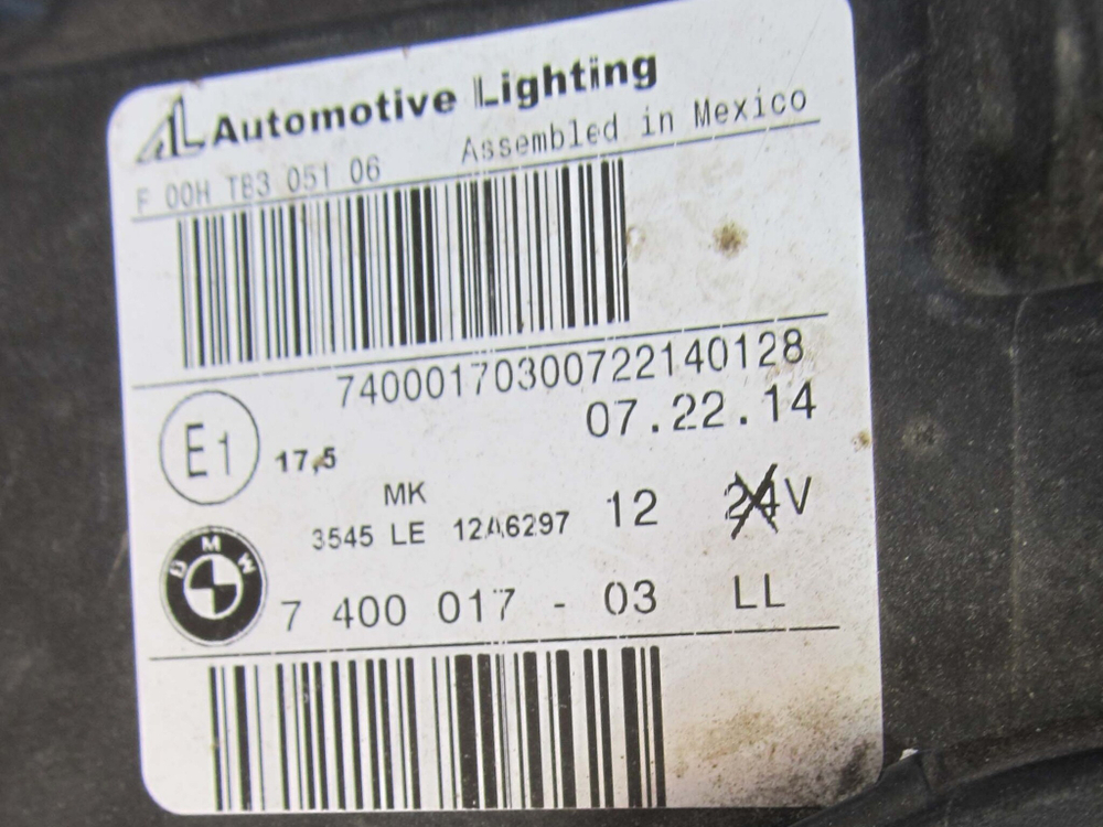 Фара левая BMW X3 (F25) 14-17 Б/У Оригинал 63117401131