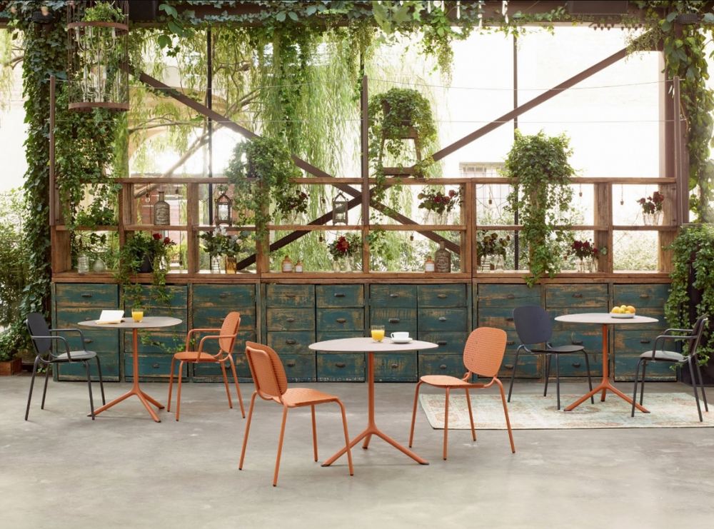 Кресло металлическое Scab Design Si-Si Dots, антрацит