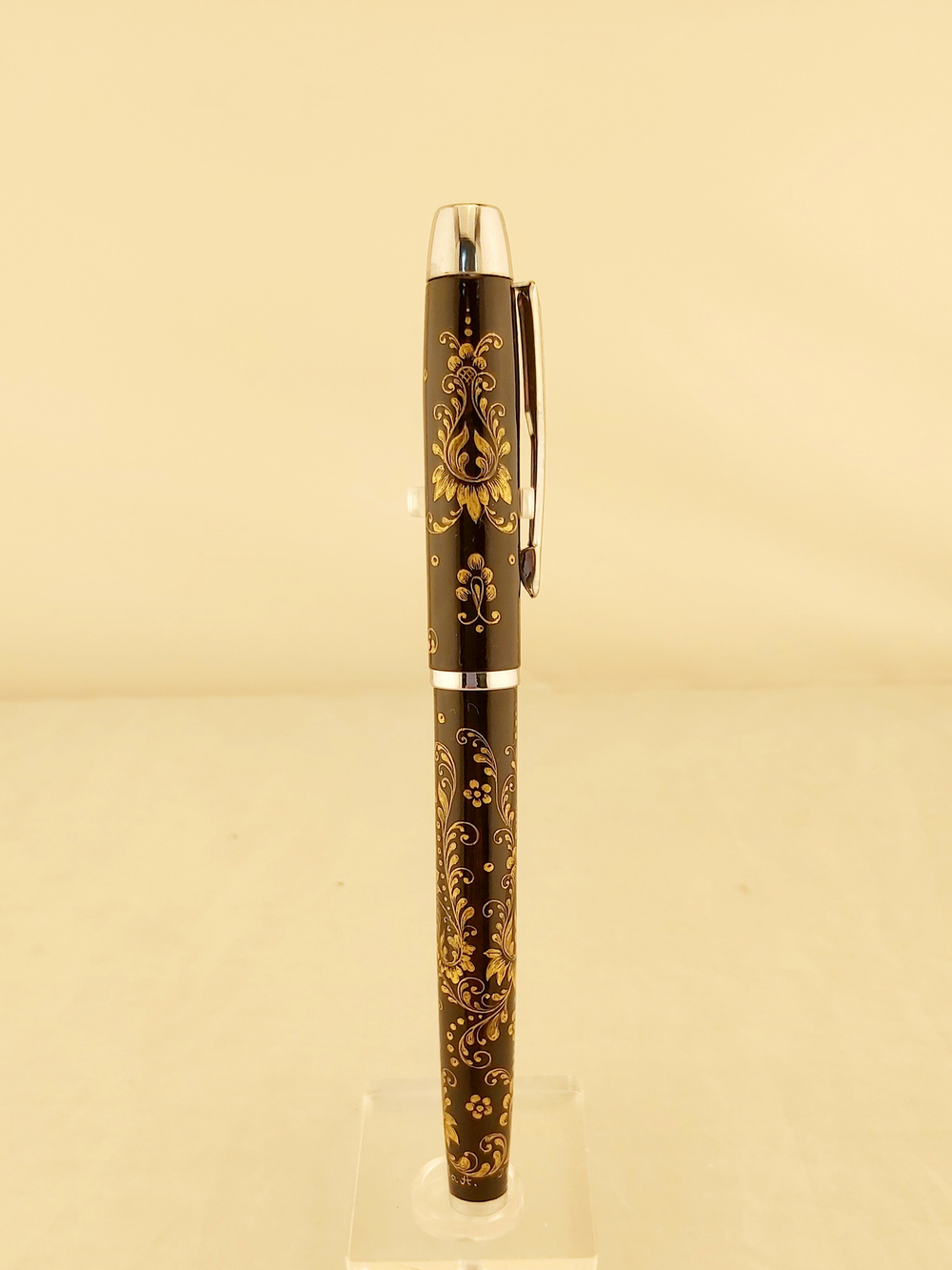 Набор мышь компьютерная "Снегурочка" и ручка-роллер с росписью Палех