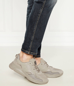 Кожаные кроссовки HUGO - бежевый(50517122)