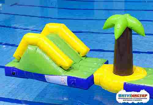 Коммерческий надувной аквапарк «Джунгли-мини» 11×2×2,5 м