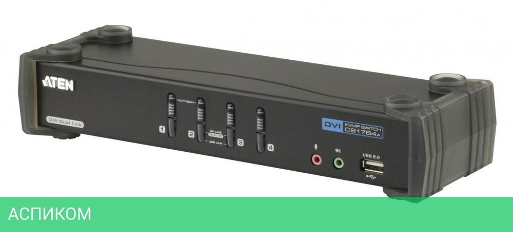 KVM-переключатель Aten CS1784A (CS1784A-AT-G)