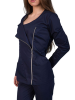 Туника медицинская женская Dr. Nice DRN135 с косой молнией, белый, 44