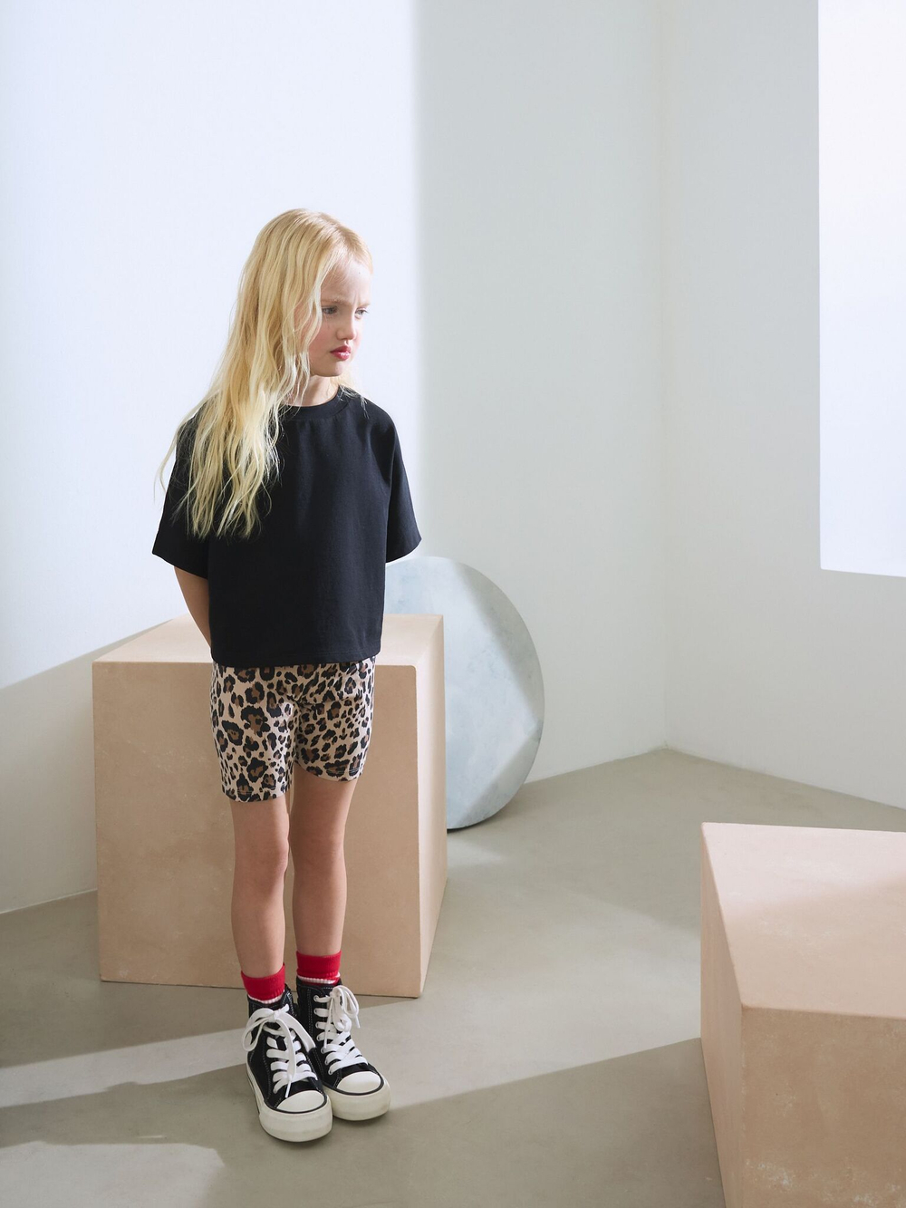 Шорты-велосипедки для девочки Next AH9-747, Бежевый, Коричневый